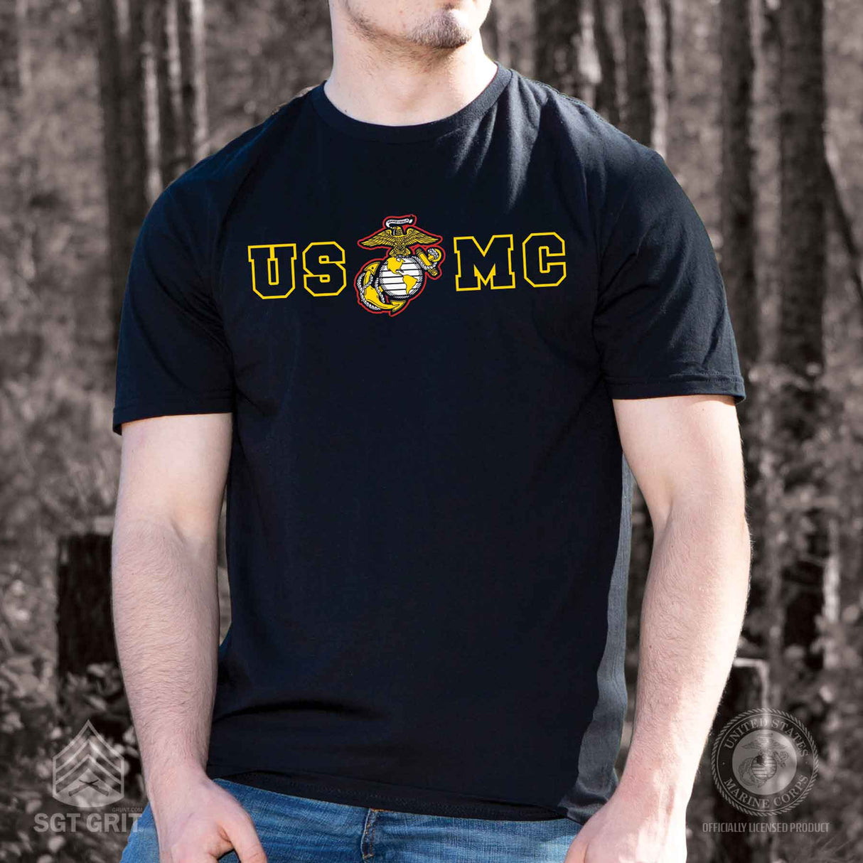 USMC Collegiate T-shirt - SGT GRIT