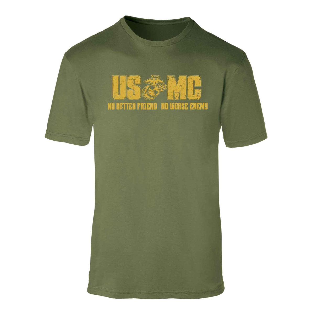 USMC No Better Friend, No Worse Enemy T-shirt - SGT GRIT