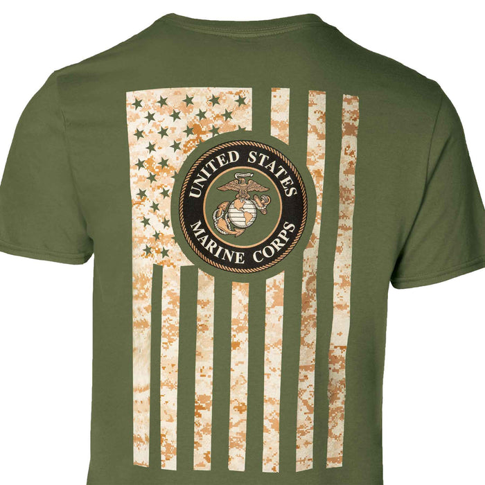 USMC Camo Flag T-shirt - SGT GRIT