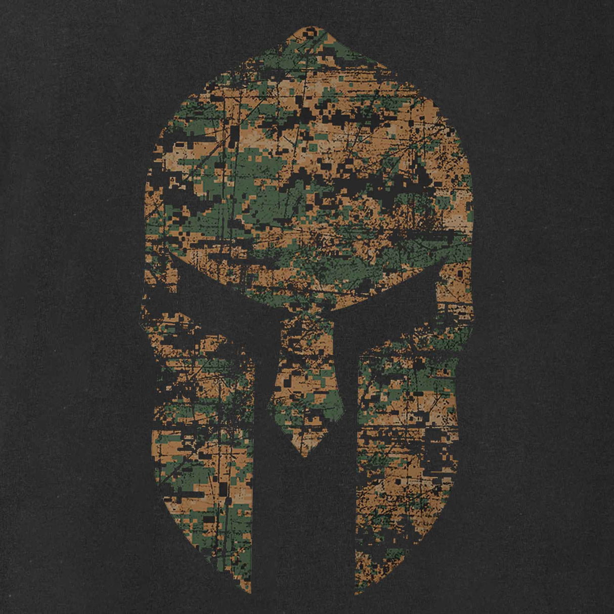 USMC Marpat Camo Spartan Helmet T-shirt - SGT GRIT