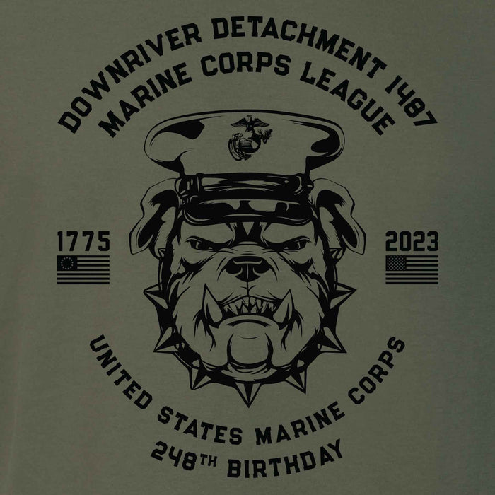 USMC 248th Birthday Bulldog Customizable Reunion T-shirt - SGT GRIT