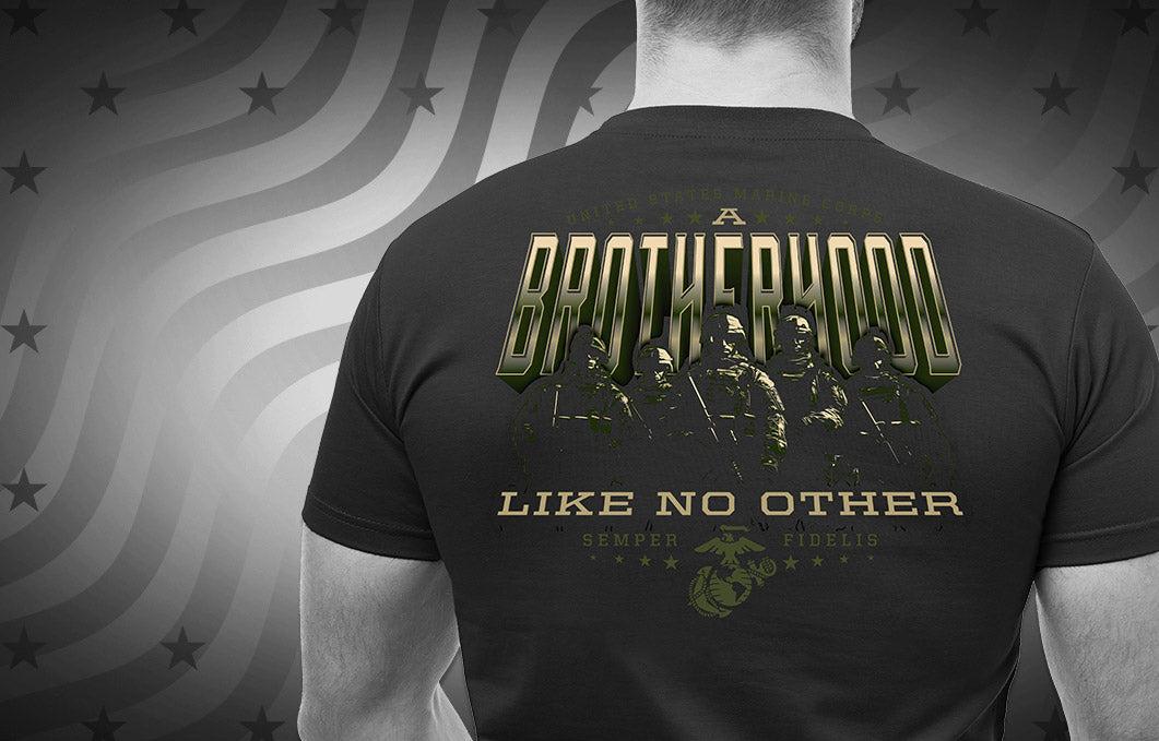 Brotherhood Like No Other Black Graphic T-shirt