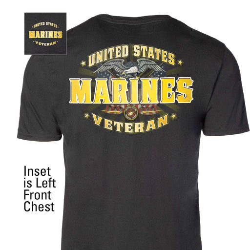 Marine Veteran Perched Eagle T-shirt - SGT GRIT