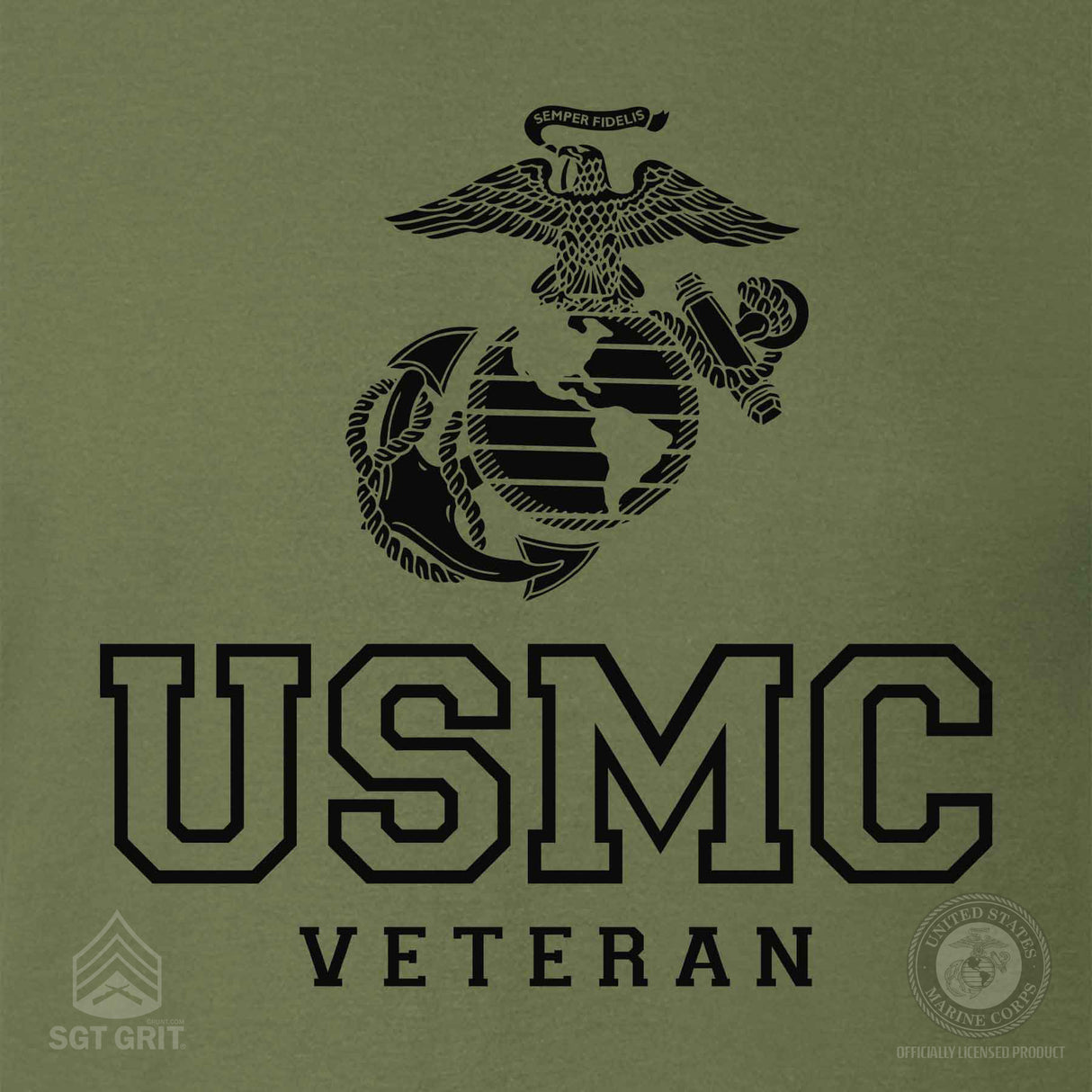 USMC Veteran Tonal T-shirt - SGT GRIT