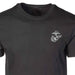 USMC Devil Dog Back With Left Chest T-shirt, Gray EGA - SGT GRIT