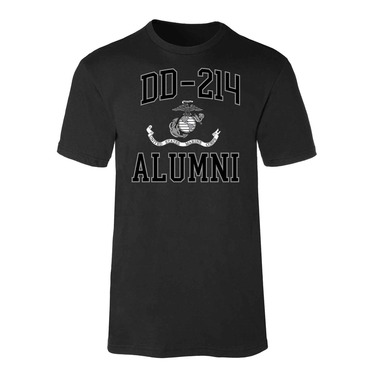 USMC DD-214 Alumni T-shirt, Black - SGT GRIT