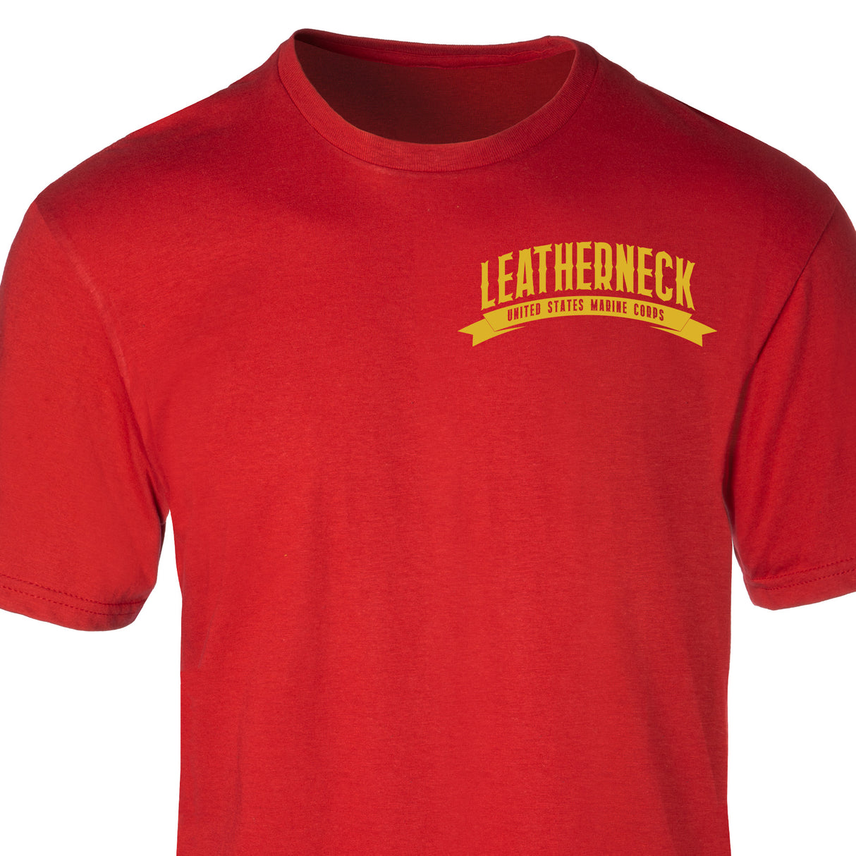 USMC Leatherneck Left Chest T-Shirt- Red - SGT GRIT