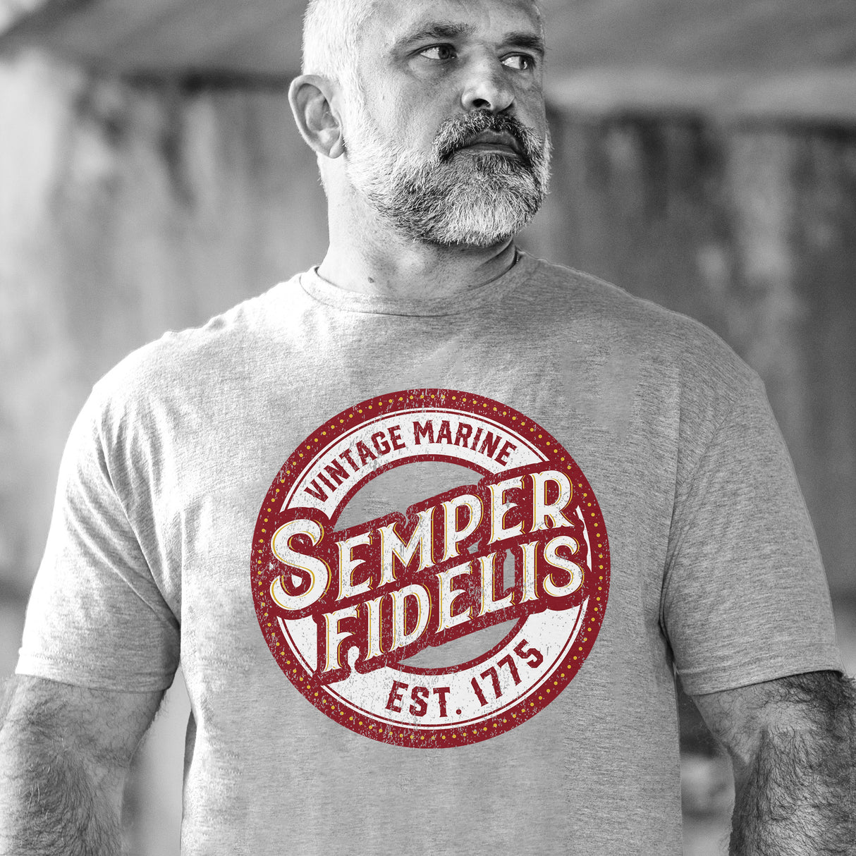 Semper Fidelis Vintage Marine T-Shirt - SGT GRIT