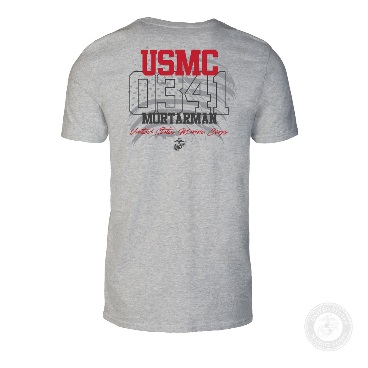 Choose Your Marine MOS Flag T-shirt- Back Design - SGT GRIT