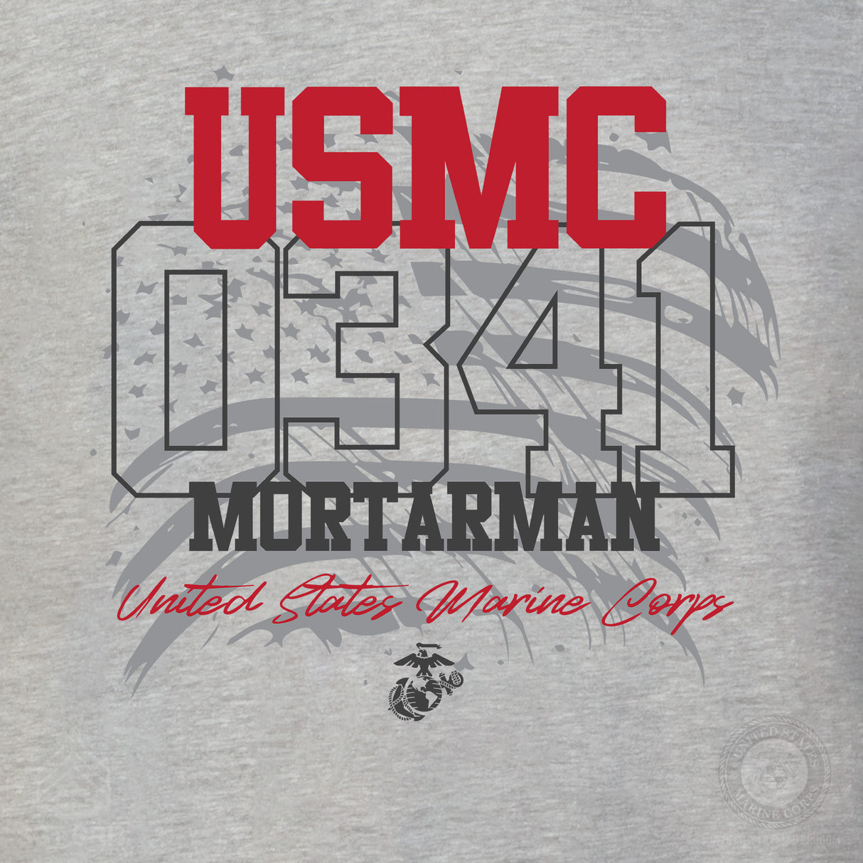 Choose Your Marine MOS Flag T-shirt- Back Design - SGT GRIT