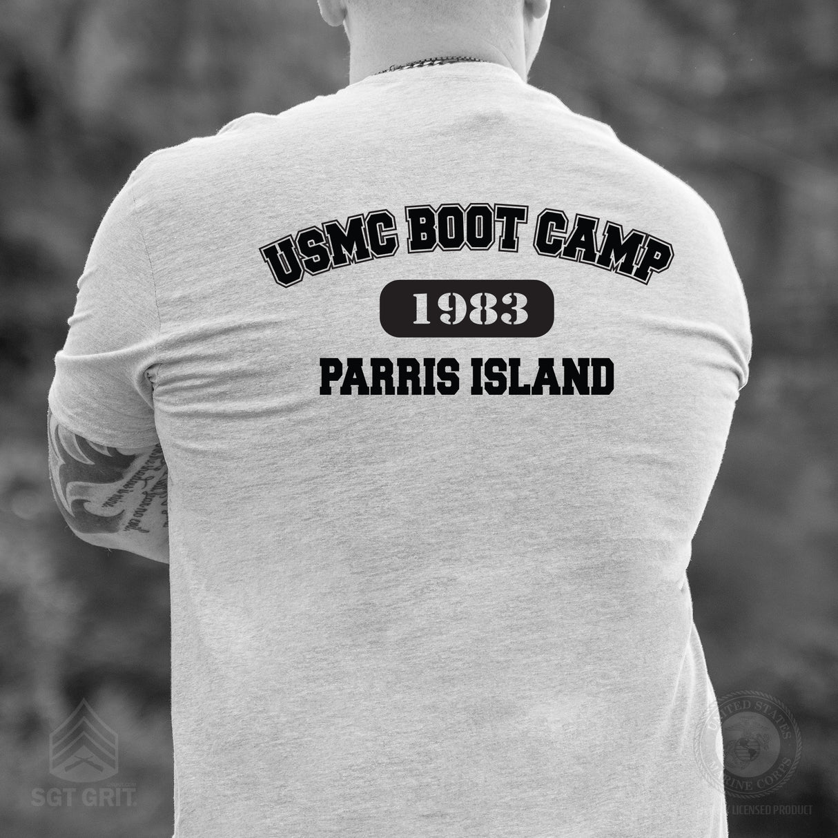 USMC Boot Camp T-Shirt- Back Design - SGT GRIT