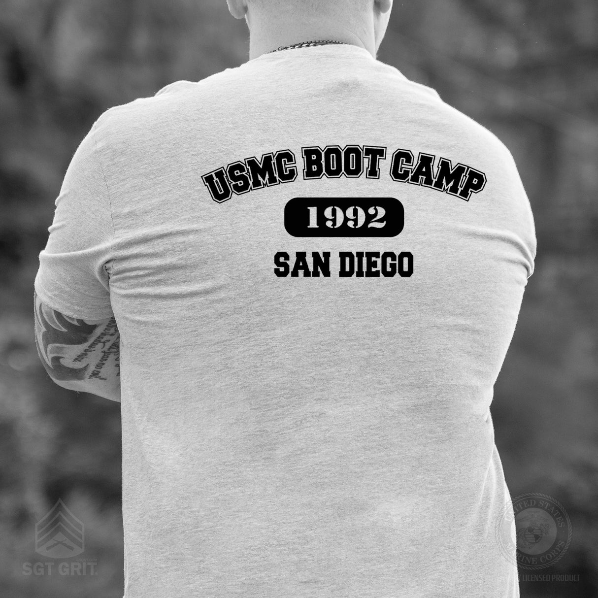 USMC Boot Camp T-Shirt- Back Design - SGT GRIT