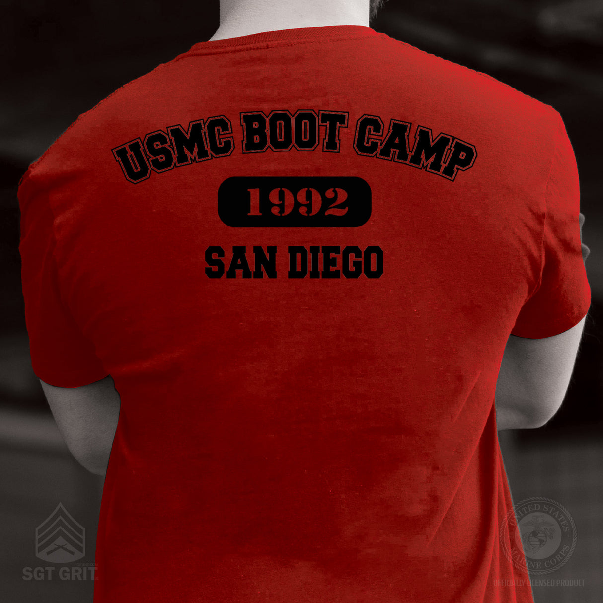 USMC Boot Camp T-Shirt- Back Design - SGT GRIT