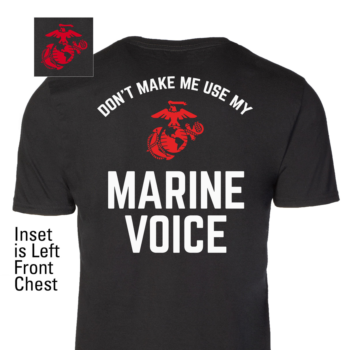 Marine Voice T-shirt- Back Design - SGT GRIT