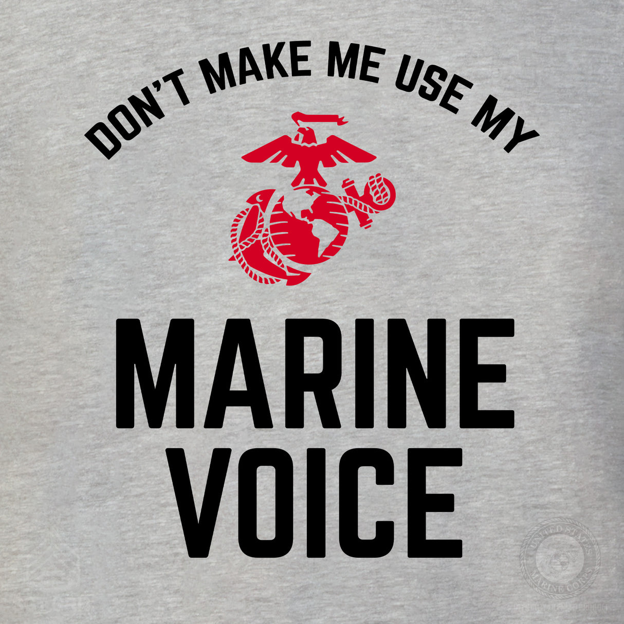 Marine Voice T-shirt- Back Design - SGT GRIT