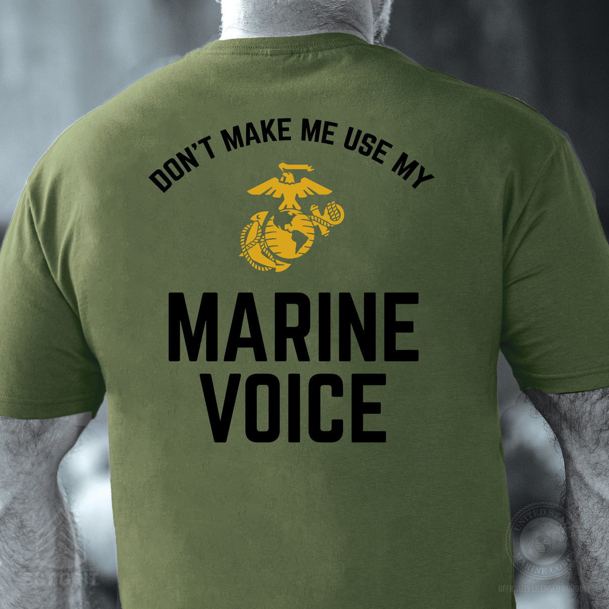 Marine Voice T-shirt- Back Design - SGT GRIT