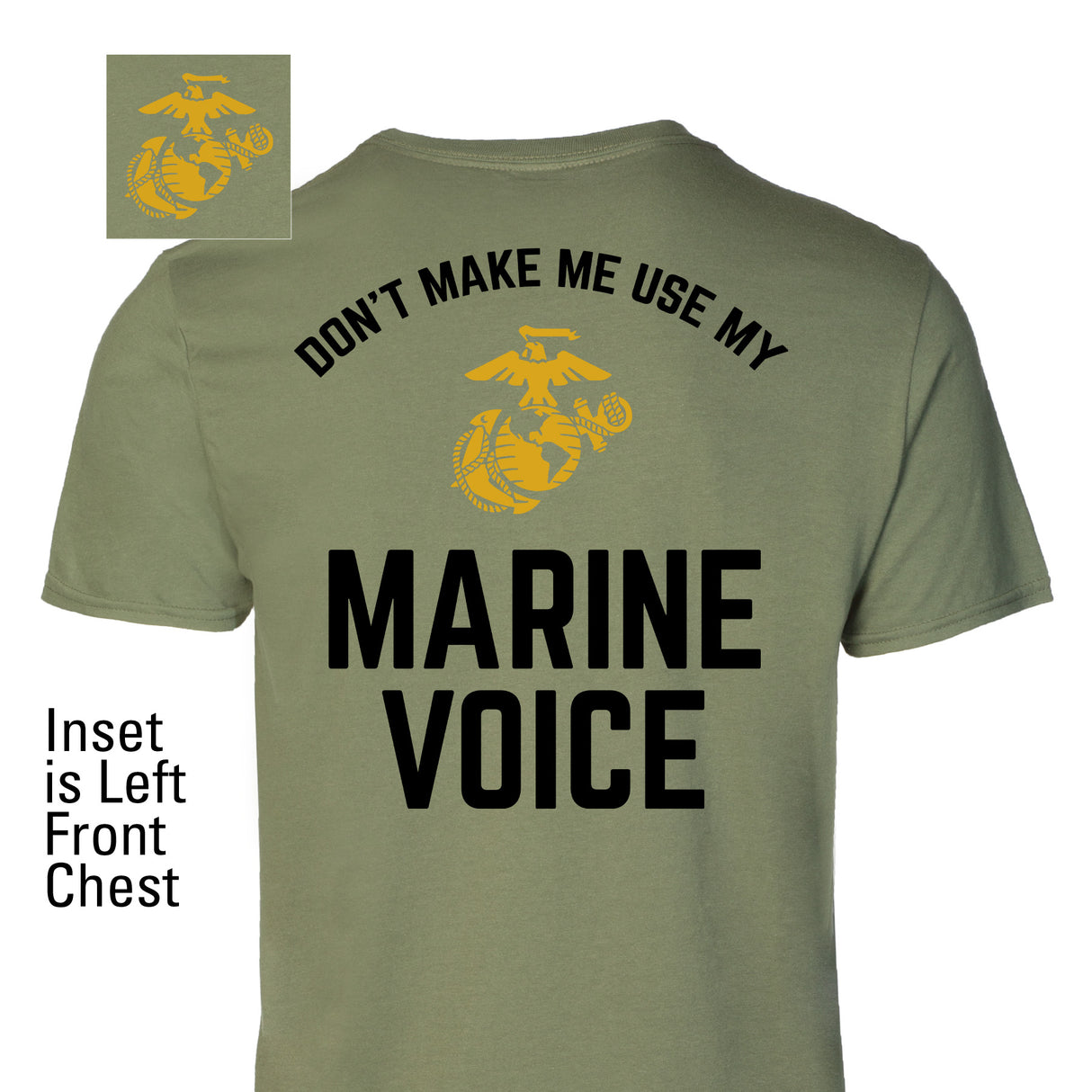Marine Voice T-shirt- Back Design - SGT GRIT