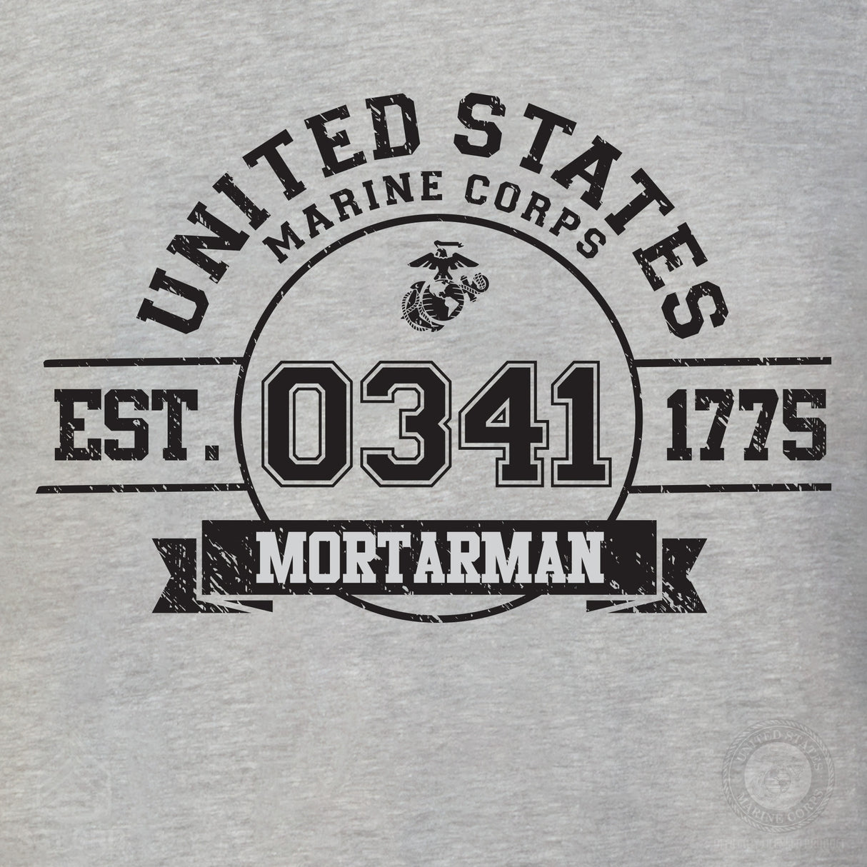Choose Your Marine MOS Est. 1775 T-shirt- Back Design - SGT GRIT