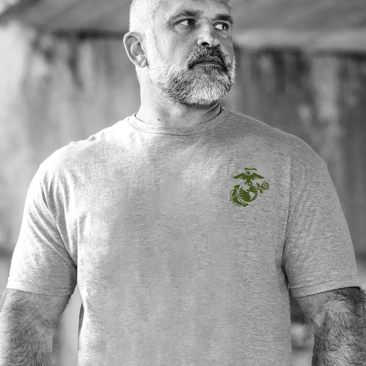 USMC Combat Bulldog T-shirt- Back Design - SGT GRIT
