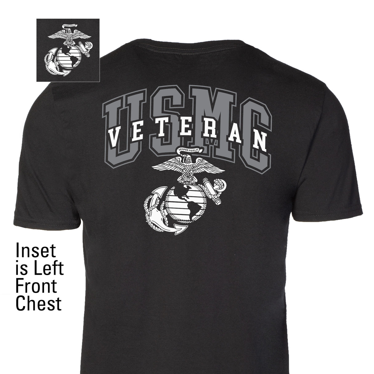 USMC Veteran T-shirt- Back Design - SGT GRIT