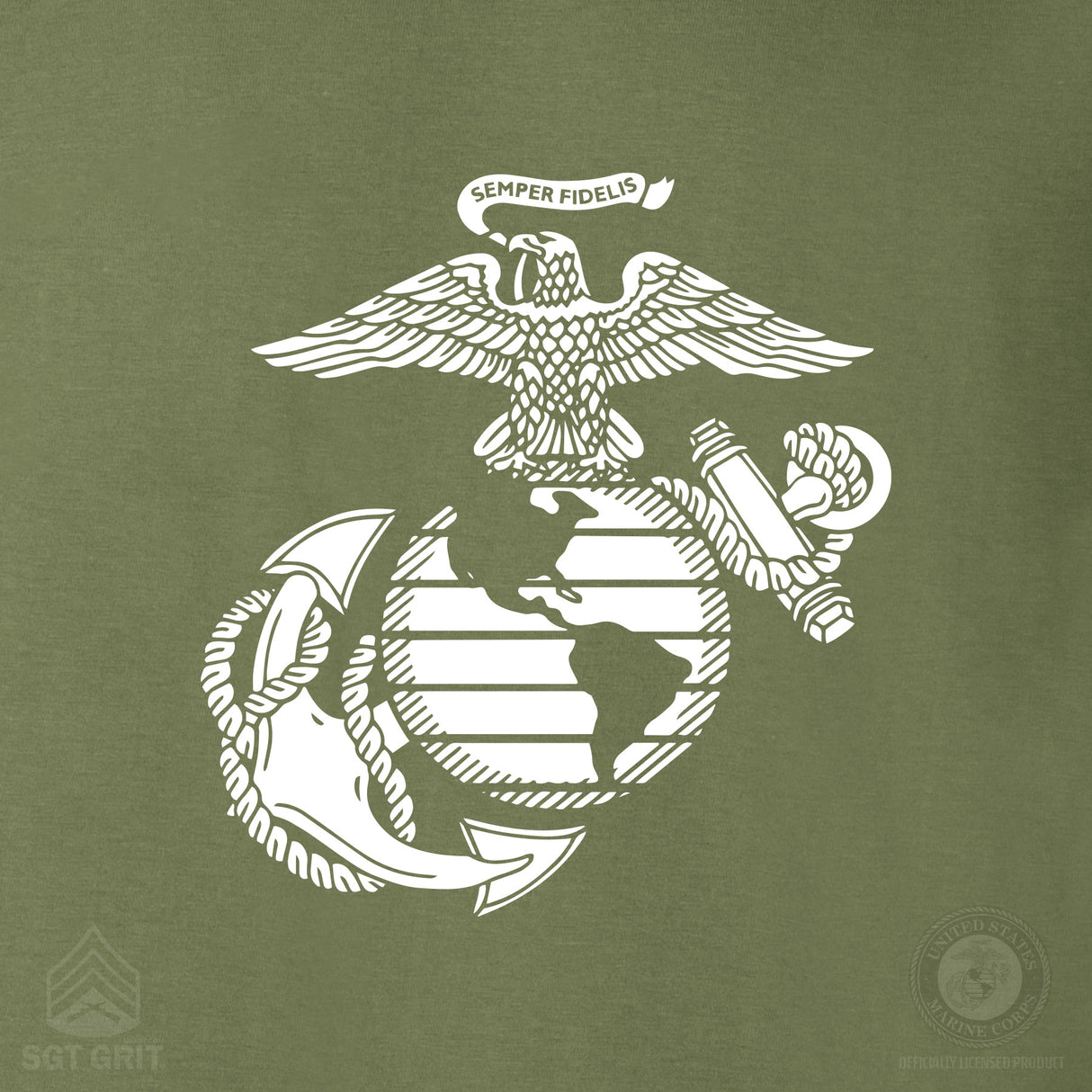 USMC Veteran T-shirt- Back Design - SGT GRIT
