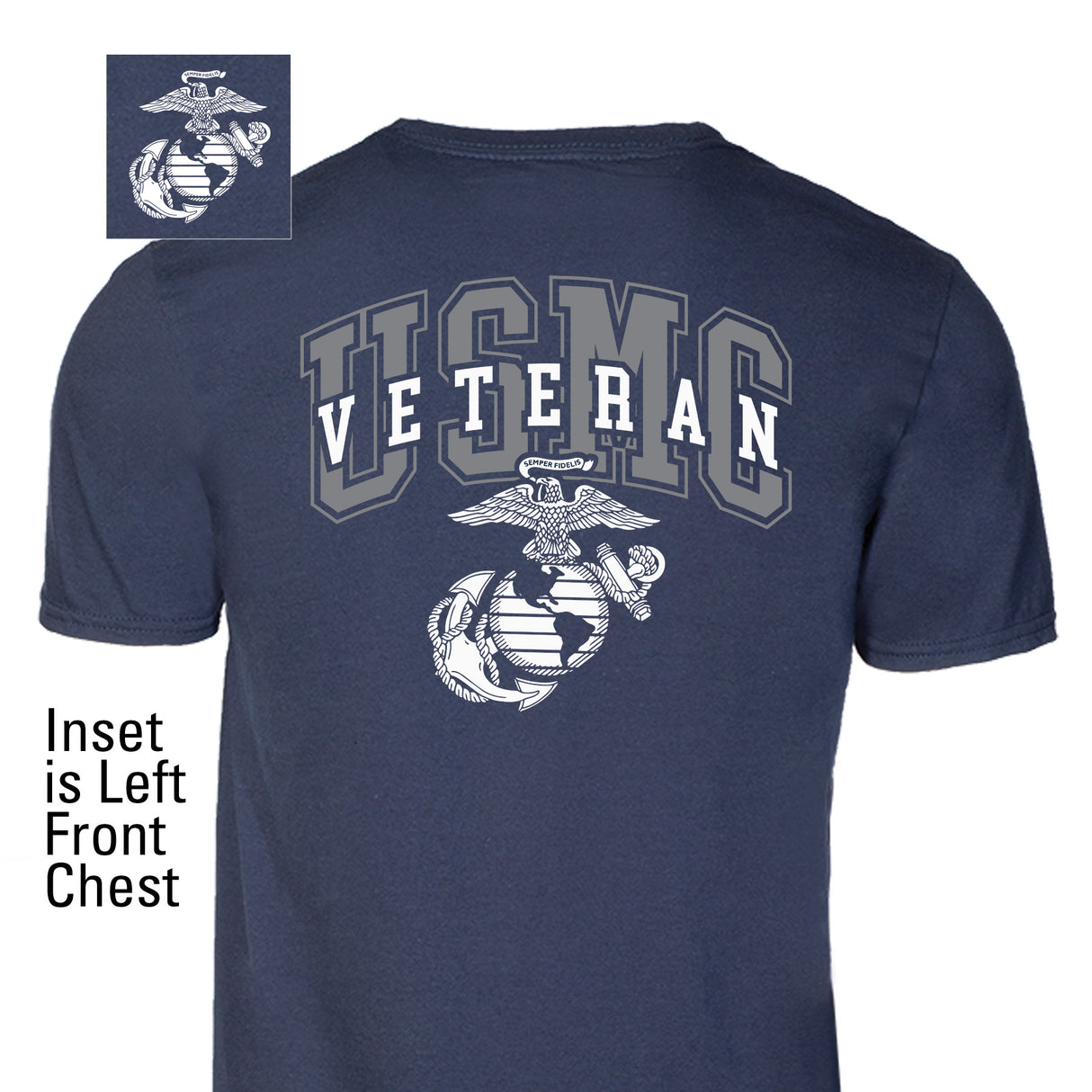USMC Veteran T-shirt- Back Design - SGT GRIT