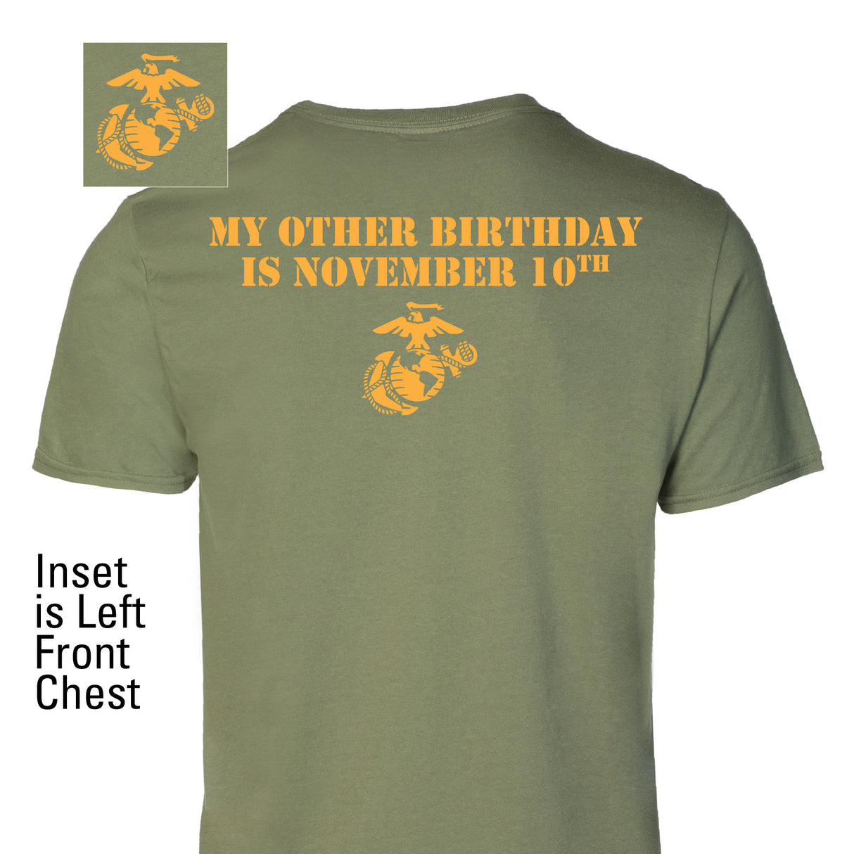 My Other Birthday Is November 10th T-shirt- Back Design - SGT GRIT