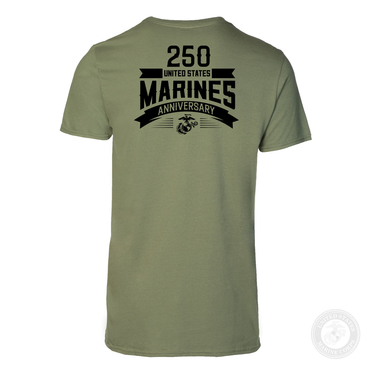 USMC 250th Anniversary Ribbon T-Shirt- Back Design - SGT GRIT