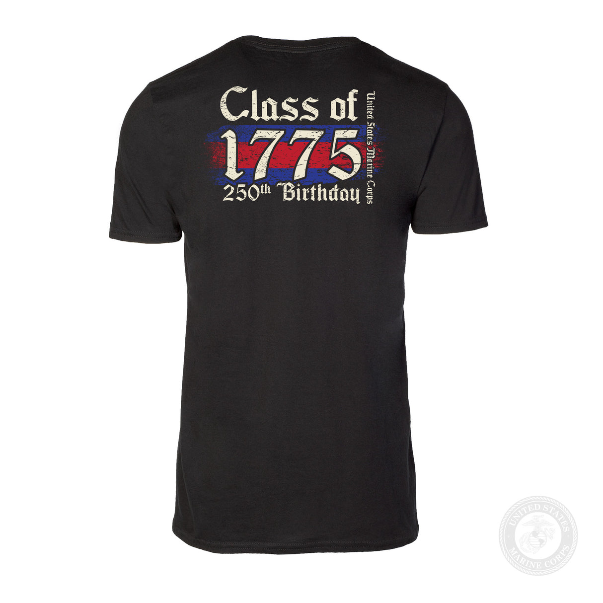 USMC 250th Birthday Class of 1775 T-Shirt- Back Design - SGT GRIT