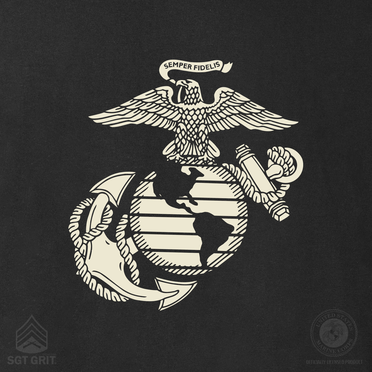USMC 250th Birthday Class of 1775 T-Shirt- Back Design - SGT GRIT