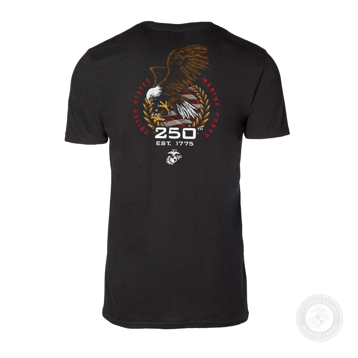 USMC 250th Anniversary Eagle T-Shirt- Back Design - SGT GRIT
