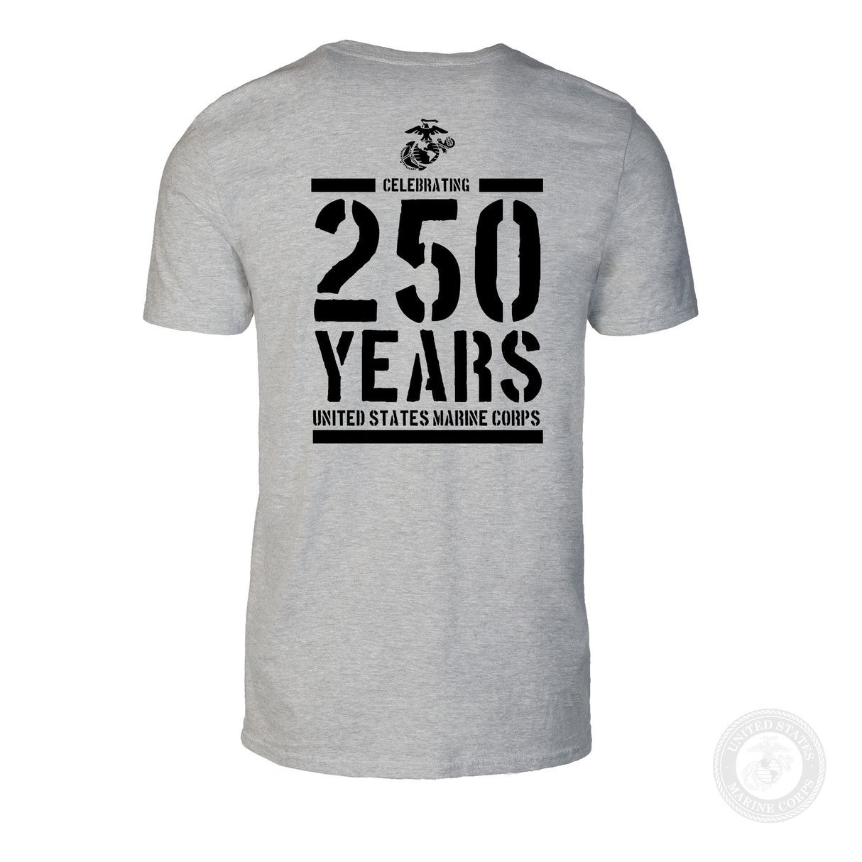 USMC Celebrating 250 Years T-Shirt- Back Design - SGT GRIT