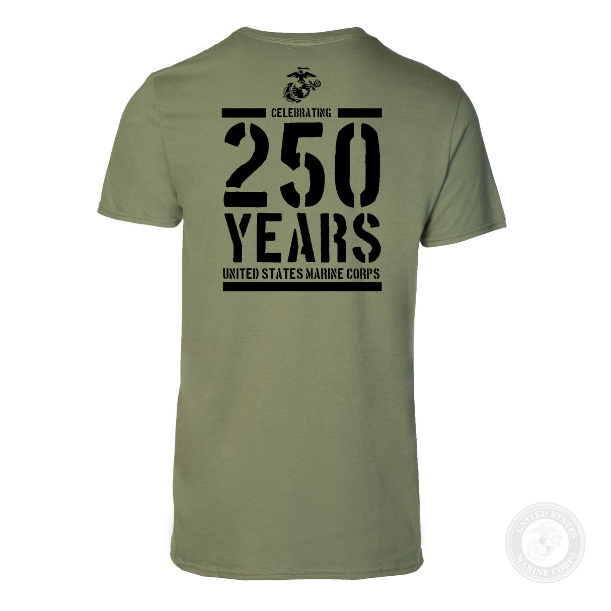 USMC Celebrating 250 Years T-Shirt- Back Design - SGT GRIT