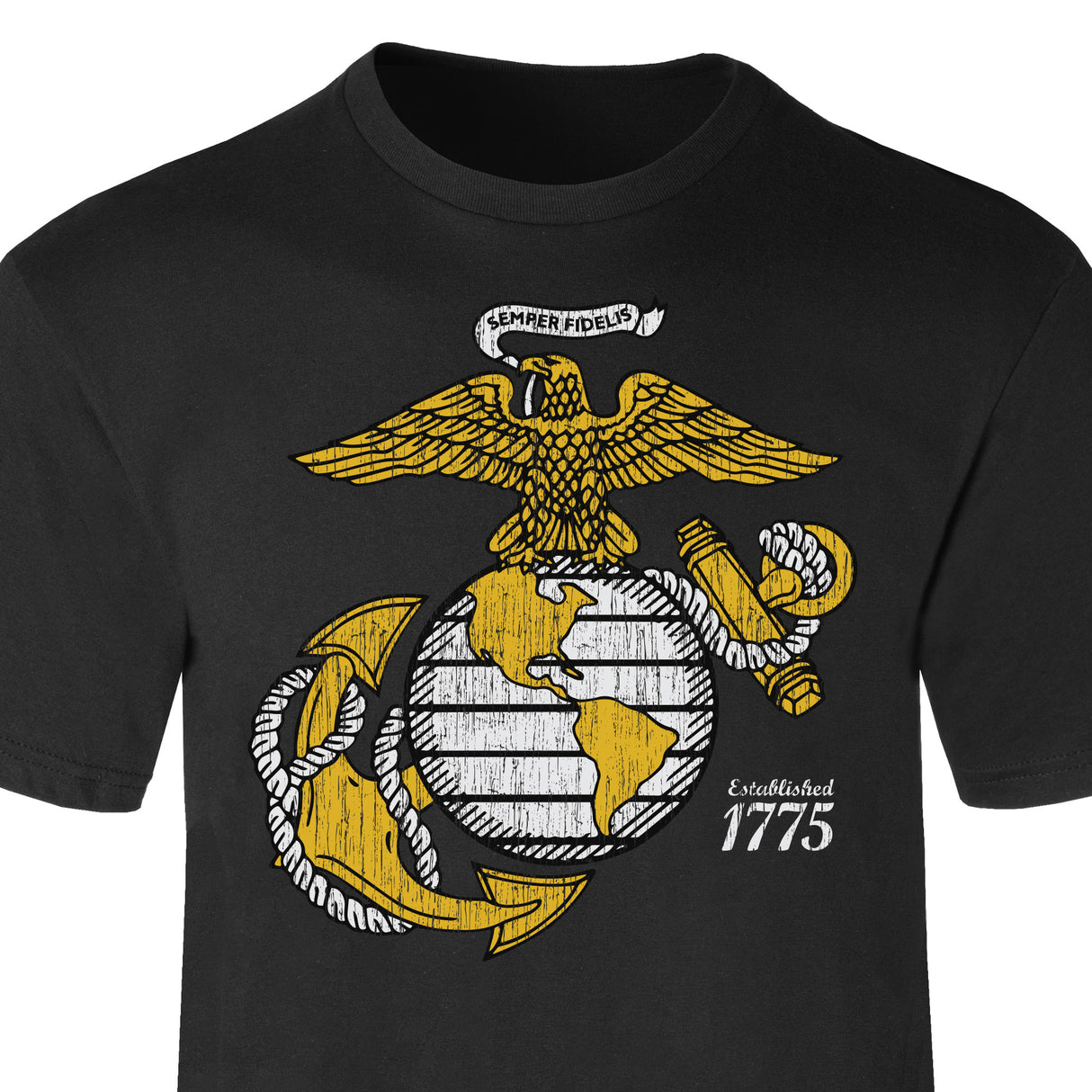 Gold Eagle, Globe, and Anchor T-Shirt - SGT GRIT
