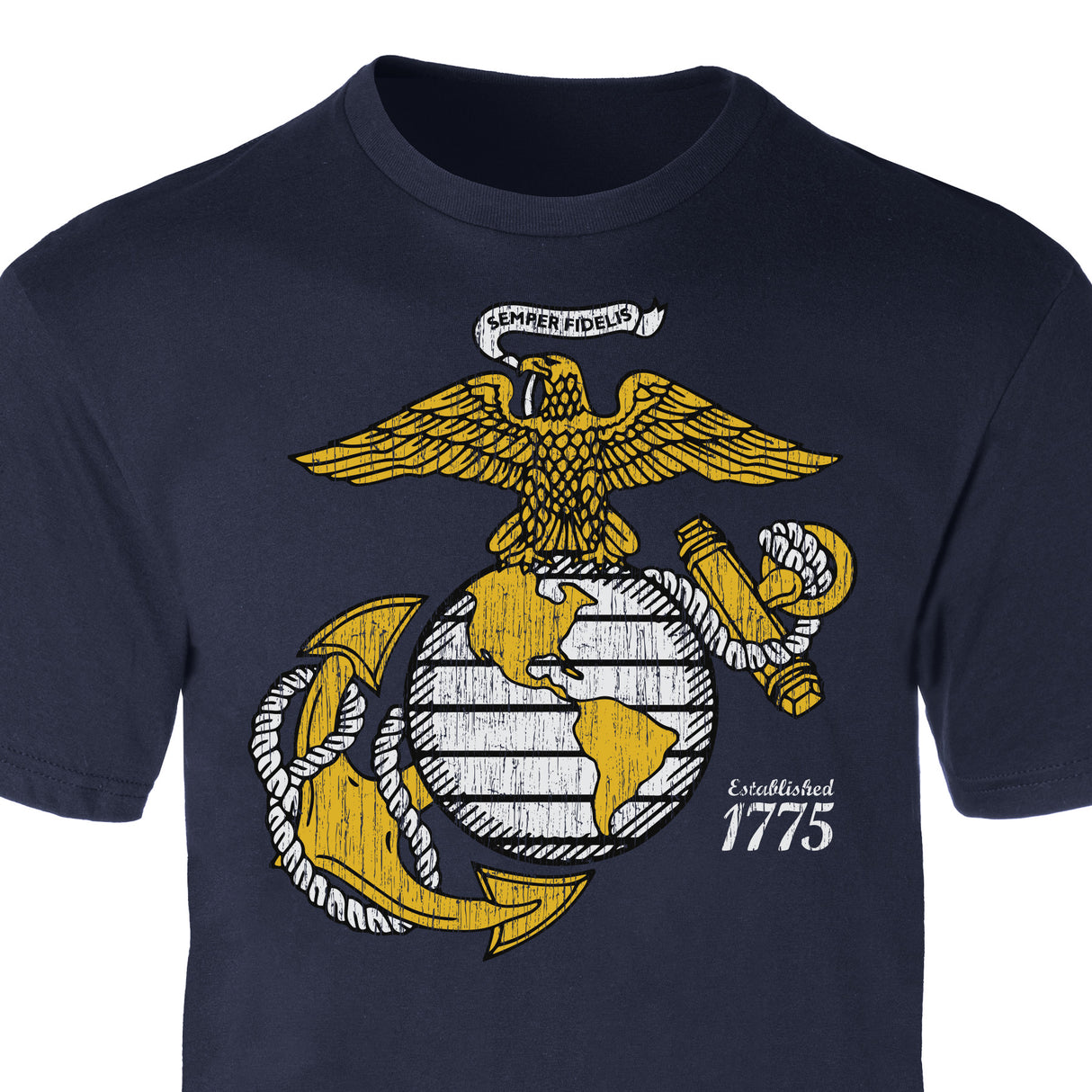 Gold Eagle, Globe, and Anchor T-Shirt - SGT GRIT