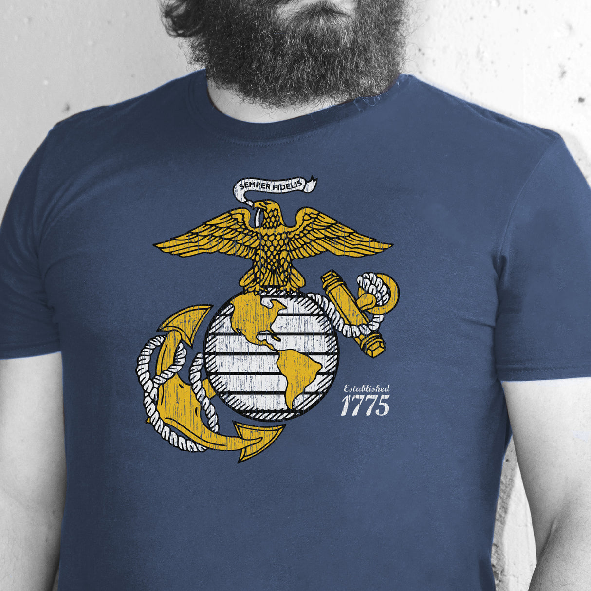 Gold Eagle, Globe, and Anchor T-Shirt - SGT GRIT