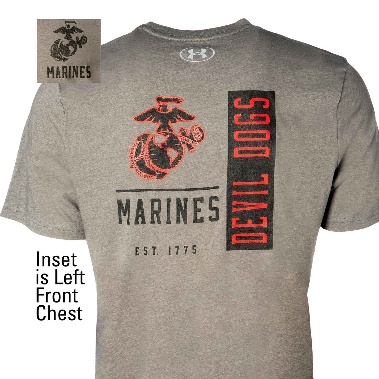 UA USMC Devil Dogs Performance Cotton T-shirt - SGT GRIT