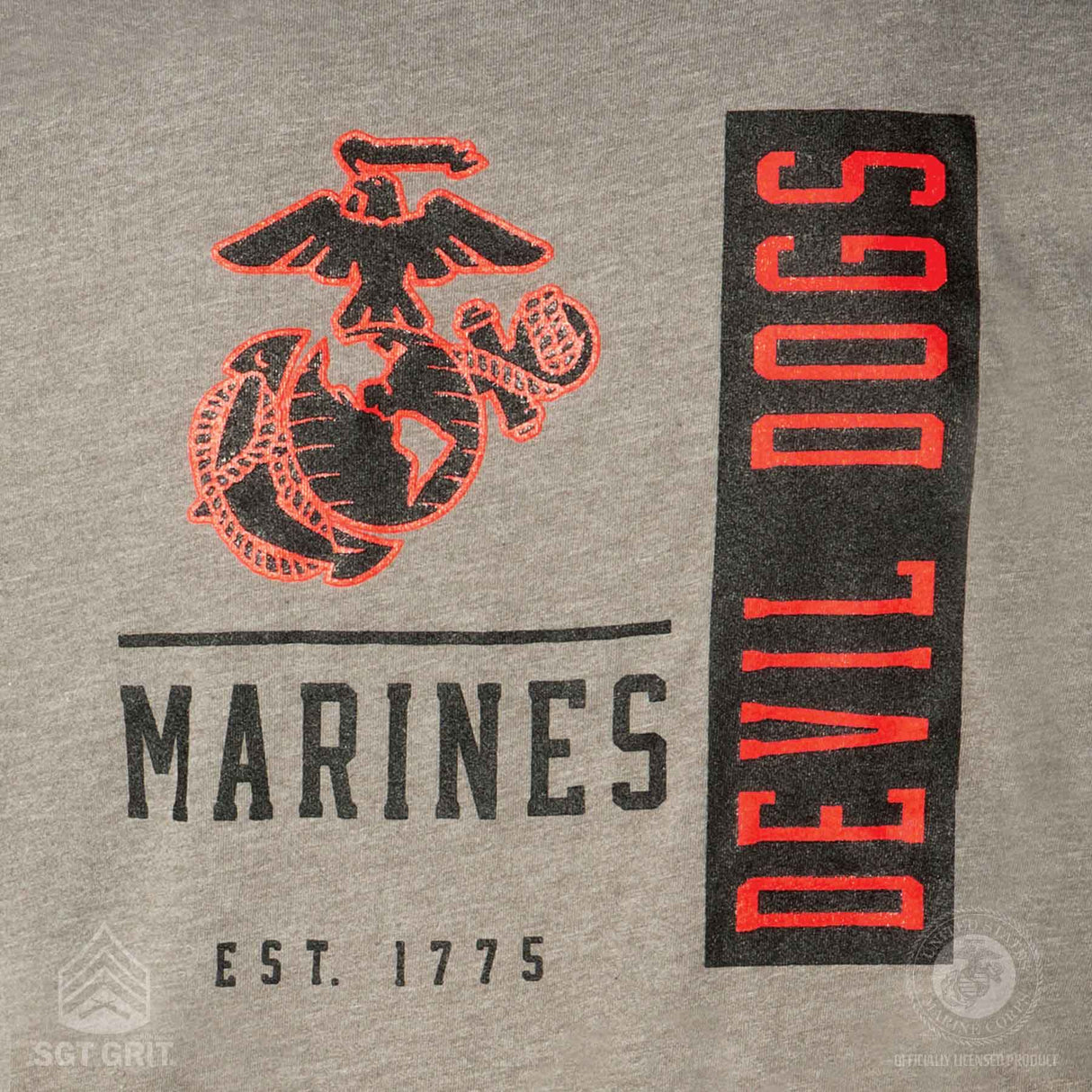 UA USMC Devil Dogs Performance Cotton T-shirt - SGT GRIT