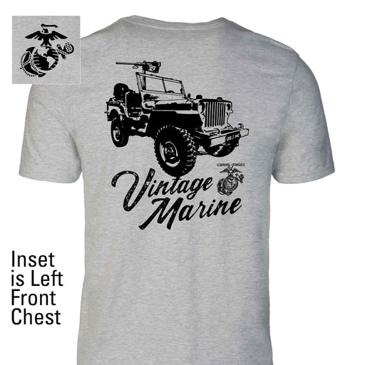 Vintage Marine Back With Left Chest T-shirt - SGT GRIT