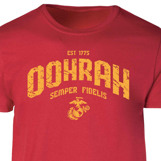 USMC Oohrah T-shirt- Red - SGT GRIT