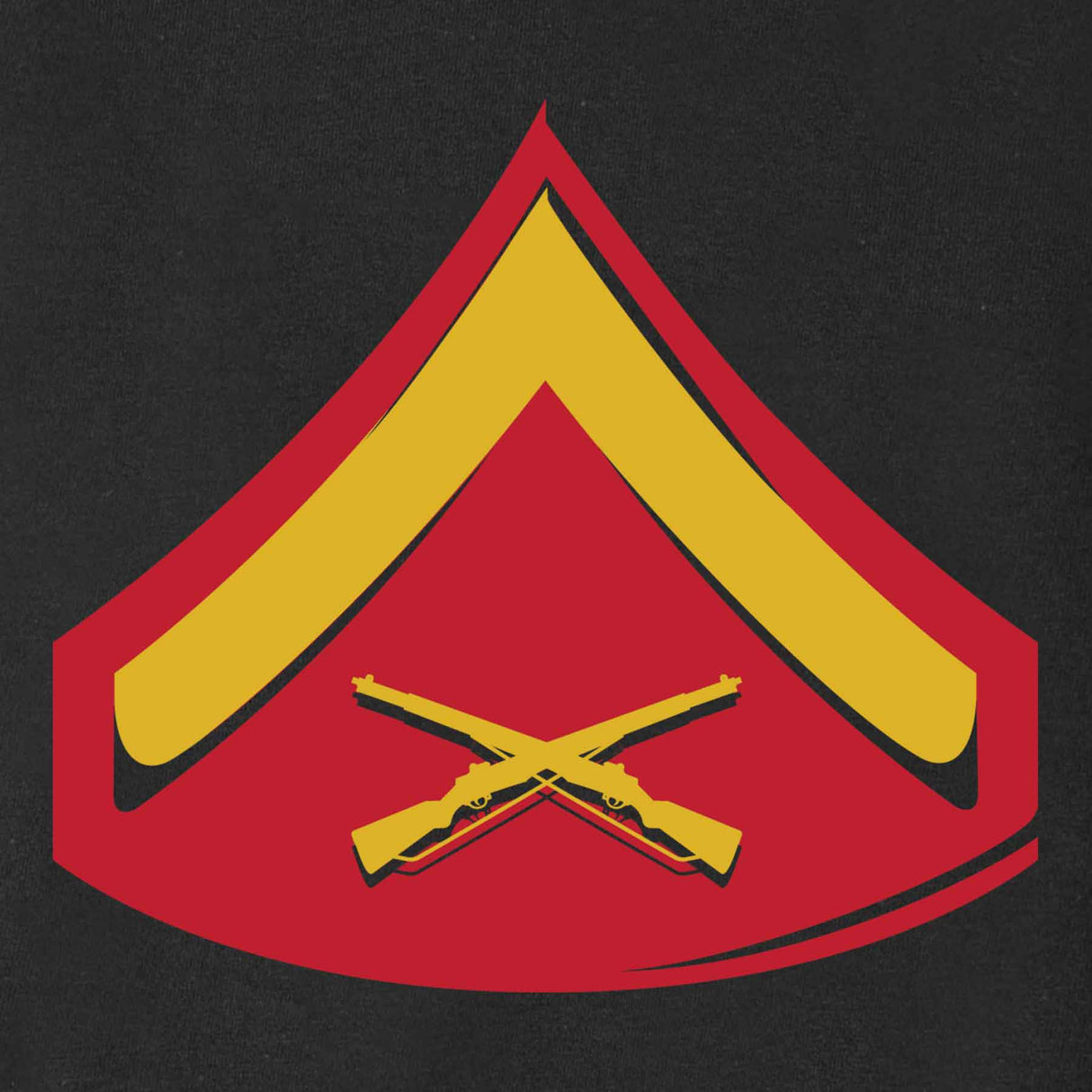 Choose Your Rank USMC And USA Crossed Flags T-shirt - SGT GRIT