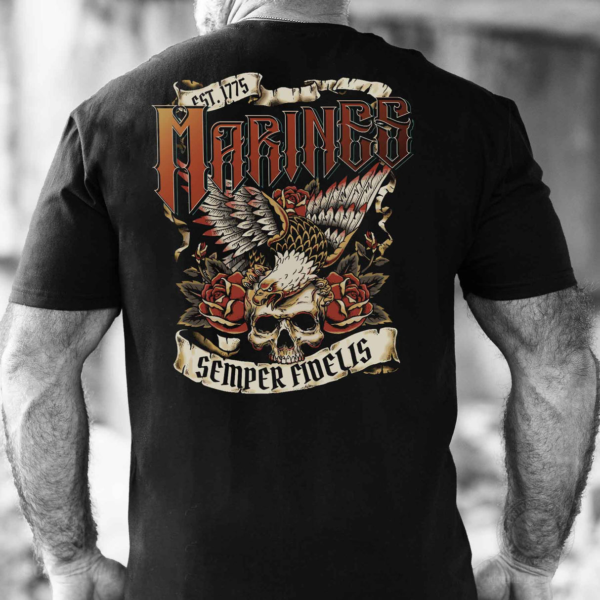 Marines Tattoo Artwork T-shirt - SGT GRIT