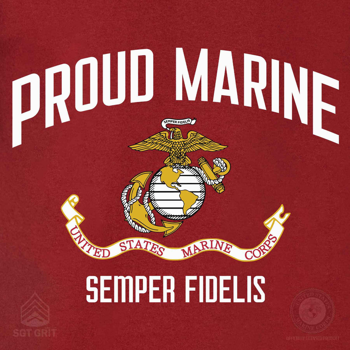 USMC Proud Marine T-shirt - SGT GRIT