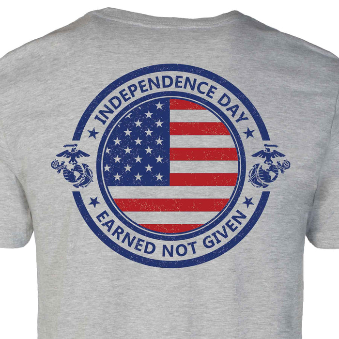 Independence Day Earned Not Given T-shirt - SGT GRIT