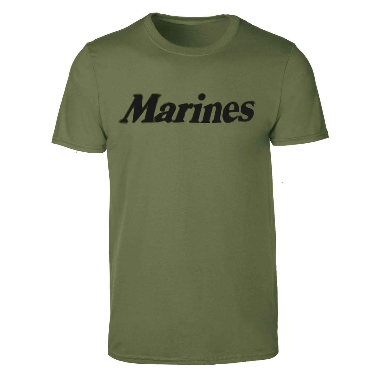Marines T-Shirt Black on Olive Green - SGT GRIT