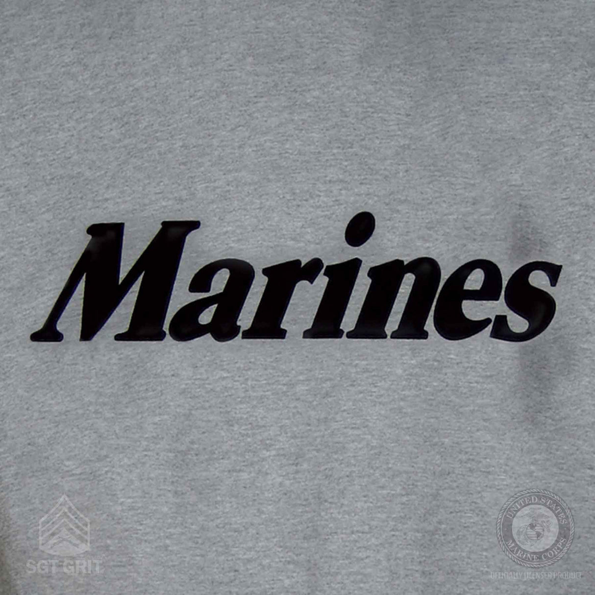 U.S. Marines Classic Gray T-shirt Screen Printed - SGT GRIT