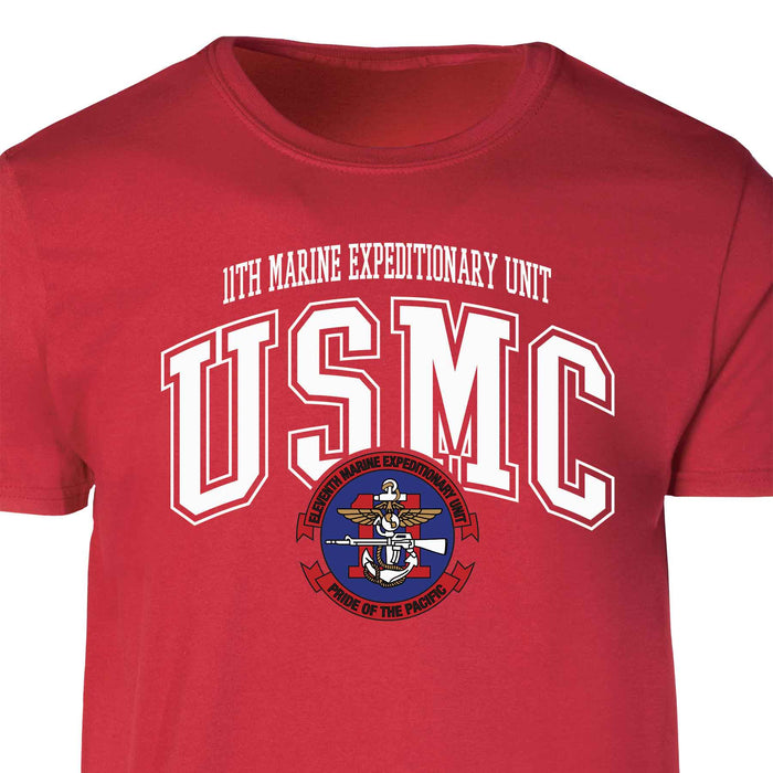 11th MEU Pride Of The Pacific Arched Patch Graphic T-shirt - SGT GRIT