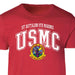 1st Battalion 9th Marines Arched Patch Graphic T-shirt - SGT GRIT