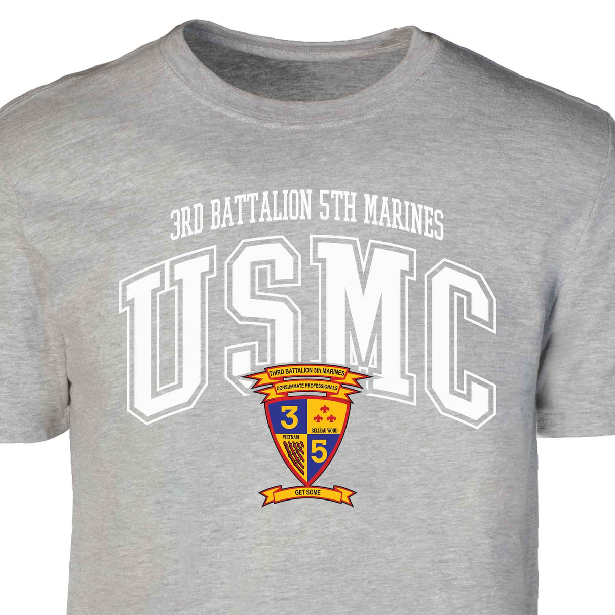 3rd Battalion 5th Marines Arched Patch Graphic T-shirt - SGT GRIT