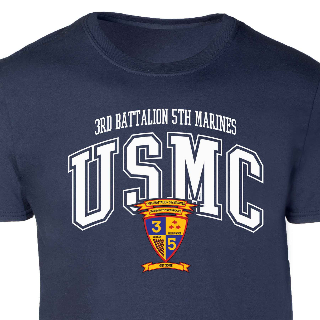 3rd Battalion 5th Marines Arched Patch Graphic T-shirt - SGT GRIT